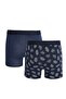 بوكسر رجالي من قطعتين قطن قماش قابل للتمدد من سلسلة بريميوم مرن من القماش - 2