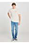 Crew Neck Ecru Men's T-Shirt Lm828731543 Relaxed Fit Graphic - 2