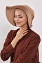 Combed Cotton Bonnet Turban with Detachable Bow on the Back, S-4, Milk Coffee - 8