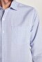 Men's Regular Fit Classic Cut Single Pocket Striped Italian Lapel Shirt - 3