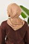 Combed Cotton Women's Ready-Made Bonnet with Hood and Concealer Feature, B-89P, Milk Coffee - 6