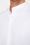 Men's Slim Fit, Slim Cut, Cotton, Easy-Iron, White, Judge Collar Shirt - 4