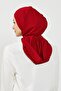 Combed Cotton Women's Ready-Made Bonnet with Hood and Concealer Feature, B-89P, Burgundy - 3