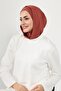 Combed Cotton Women's Ready-To-Wear Bonnet with Hood and Concealer Feature, B-89P, Cinnamon - 6