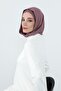 Combed Cotton Women's Ready-Made Bonnet with Hood and Concealer Feature, B-89P, Dusty Rose - 2