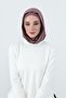 Combed Cotton Women's Ready-Made Bonnet with Hood and Concealer Feature, B-89P, Dusty Rose - 6