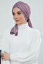 Drawstring Combed Cotton Bonnet, B-1, Lilac - 4