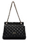 Women's Black Long Strap Quilted Shoulder Bag 25Sbd2009Kp - 6