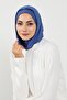 Combed Cotton Women's Ready-To-Wear Bonnet with Hood and Concealer Feature, B-89P, Indigo - 3