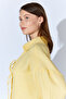 Muslin Natural Cotton Tie-Up Kimono Shirt |   Yellow Mks161023-01 - 4