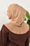 Combed Cotton Women's Ready-Made Bonnet with Hood and Concealer Feature, B-89P, Milk Coffee - 8