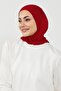Combed Cotton Women's Ready-Made Bonnet with Hood and Concealer Feature, B-89P, Burgundy - 5