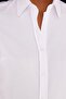 Women's Slim Fit Slim Fit Long Sleeve Cotton Body Fitting Textured White Basic Shirt - 8