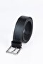 Men's 100% Genuine Leather 3.5 cm Classic Black Belt