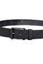 Men's 100% Genuine Leather 4 cm Sports Black Belt - 2