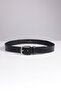 Men's 100% Genuine Leather 4 cm Sports Black Belt