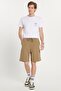Men's Relax Fit Relaxed Cut Green Bermuda Shorts with Side Pockets - 4