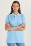 Men's Slim Fit Slim Fit Cotton Soft Texture Breathable Fabric Anti-Curling Collar Blue Polo Collar T-Shirt - 3