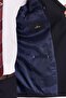 Men's Slim Fit Mono Collar Lycra Flexible Fabric Navy Blue Suit - 3
