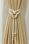 Handmade 1Pc Curtain Tieback Curtain Buckle Decorative Curtain Holder Accessory with Beaded Ring - 2
