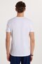Men's Slim Fit Slim Fit 100% Cotton Soft Texture Printed White Crew Neck T-Shirt - 5