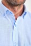 Classic Short Sleeve Linen Flax Collar Button Gift Boxed Men's Shirt Fs-001202 - Blue - 2