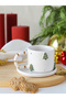 Handmade Ceramic Mug with Christmas Pine Tree Figure and 24K Gold Decoration 170ml - 2
