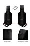حقيبة كروس من القماش التقني باللون الرمادي للرجال من D-Pack 24SBD30046F - 7
