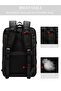 حقيبة ظهر من القماش التقني باللون الأسود للجنسين من D-Pack 24SBD30076F - 3