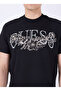 Crew Neck Patterned Black Men's T-Shirt M5Gi17K8Fq4Jblk Ss Cn Flower - 4