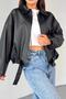 Luvren Bomber Belted New Season Trend Leather Jacket - 2