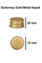 6 Pieces Transparent Glass Shot Bottle Leakproof Gold Metal Cap Gift Fragrance Ornament Multi-Purpose Bottle 50ml - 9