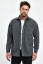 قميص رجالي ذو قصة عادية للشتاء Stamp Jacket باللون الفحمي - 4