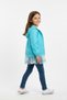 Girls' Raincoat Windbreaker with Pompom - 2