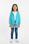 Girls' Raincoat Windbreaker with Pompom