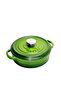 24 cm Round Shallow Pot Gradient Green