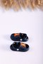 Children's Navy Blue Orthopedic Non-Slip Sole Children's Sandals Slippers with Teddy Bear Figure - 2