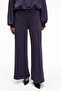 Ormira Women's Oversize Fit Elastic Waist Purple Sweatpants with Side Pockets - 3
