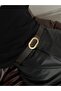 Oval Buckle Gold Belt, Jacket Belt, Pants Belt, Casual Belt - 2