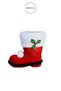 Christmas Ornament Plush Mini Boots Red 15 cm