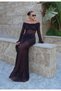 Women's Lace Evening Dress – Off-the-Shoulder, Long, Elegant Night & Event Dress – New Season