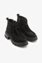 Lunis Black Suede Lace-Up Thick Sole Women's Boots - 2