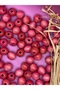 17 mm Pink Wooden Beads (50 Grams 30 Pieces) Narrow Hole Diameter 4 mm Macrame Bag Bracelet Jewelry Colorful - 3