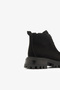 Lunis Black Suede Lace-Up Thick Sole Women's Boots - 6