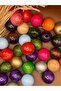 24 mm Mixed Color Wooden Beads (50 Grams 11 Pieces) Narrow Hole Diameter 5 mm Macrame Bag Bracelet Jewelry - 3
