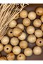 24 mm Varnished Wooden Beads (50 Grams 11 Pieces) Narrow Hole Diameter 5 mm Macrame Bag Bracelet Jewelry Colorful - 3