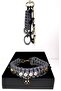 Handmade Durable Paracord Cat Collar with Meov Written Cat Charm and Beads (Keychain Gift) - 3