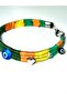 Miyavko Multicolor Silver Plated Cat Heart and Glass Evil Eye Beads Detailed Cat Necklace - 5