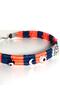 Miyavko Multicolor Silver Plated Cat Moon and Glass Evil Eye Beads Detailed Cat Necklace - 4