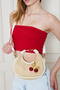 Mira White Original Straw Charm Women's Hand, Arm and Shoulder Bag with Gift - 8